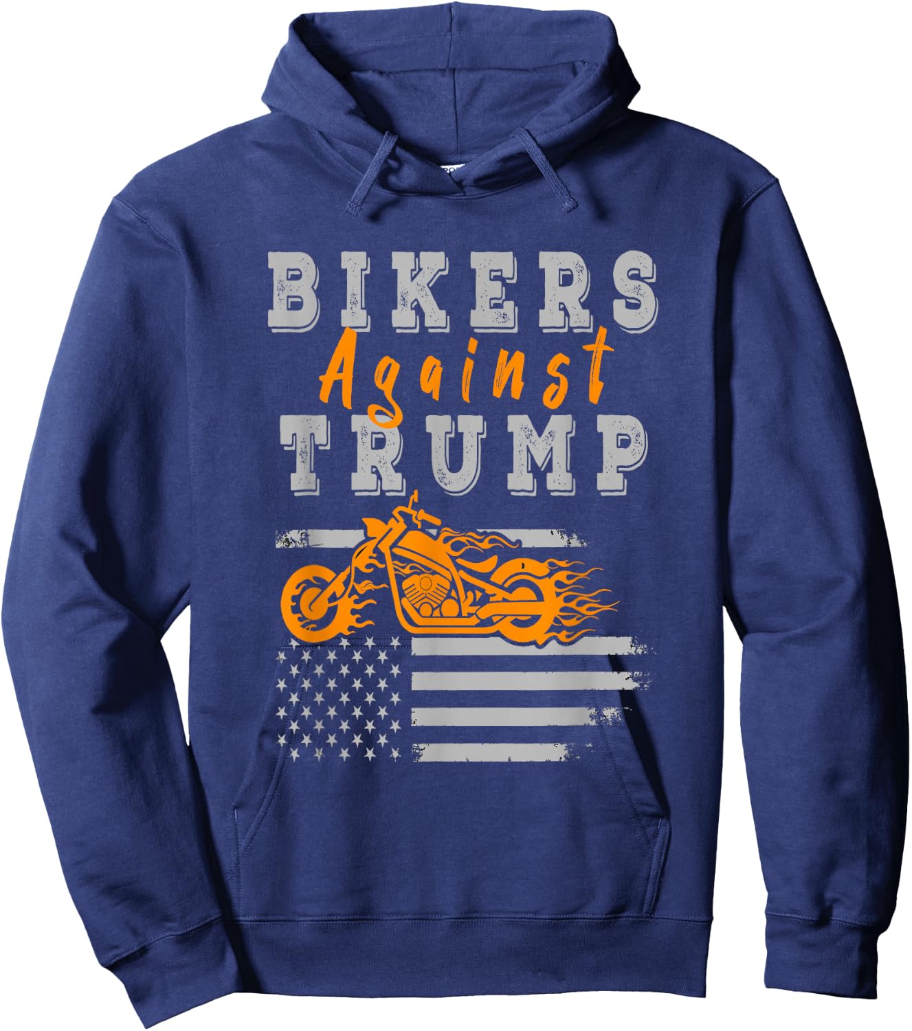 Bikers Against trump Hoodie - Hoodie | Navy