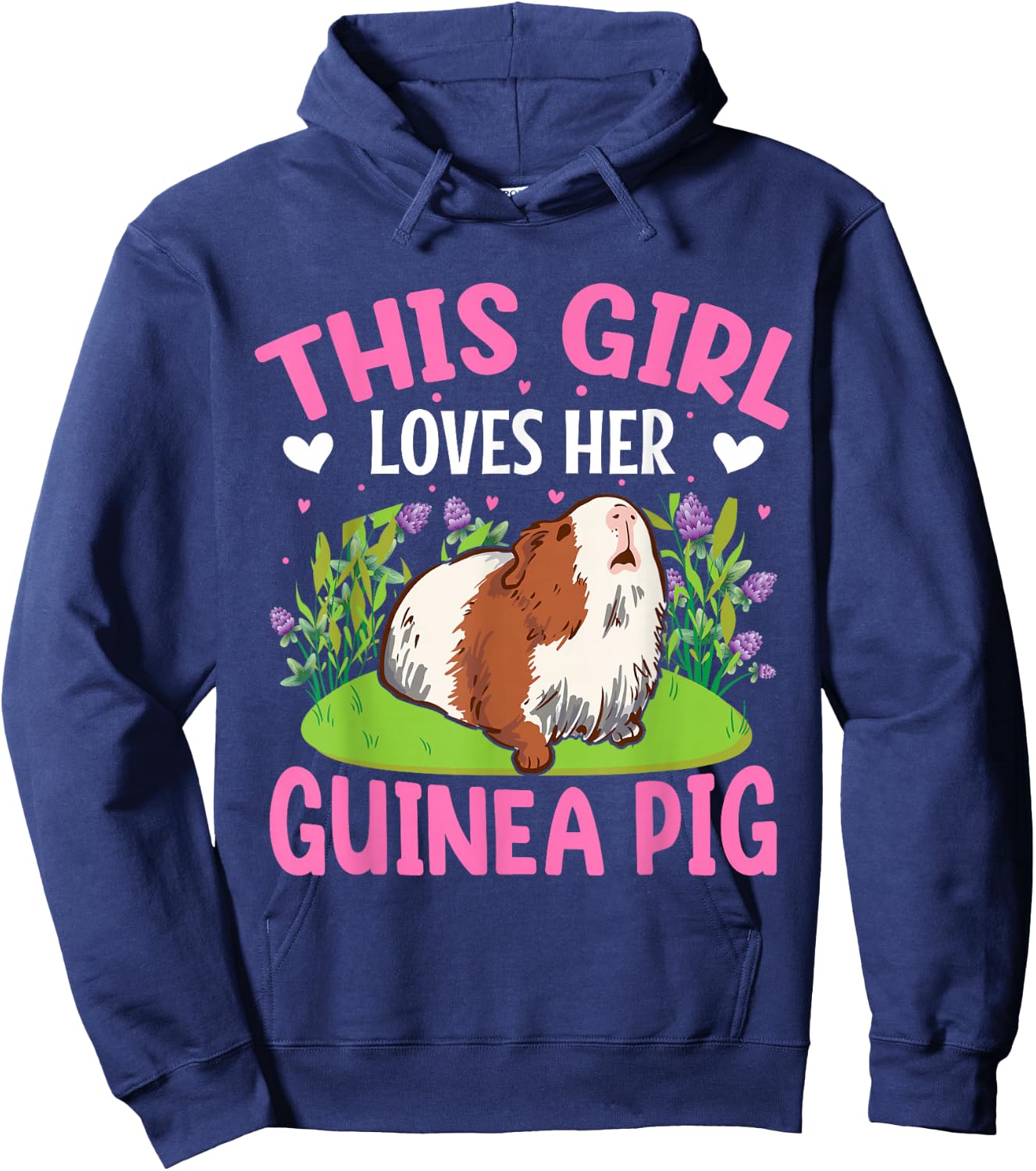 This Girl Loves Her Guinea Pig Hoodie - Hoodie | Navy