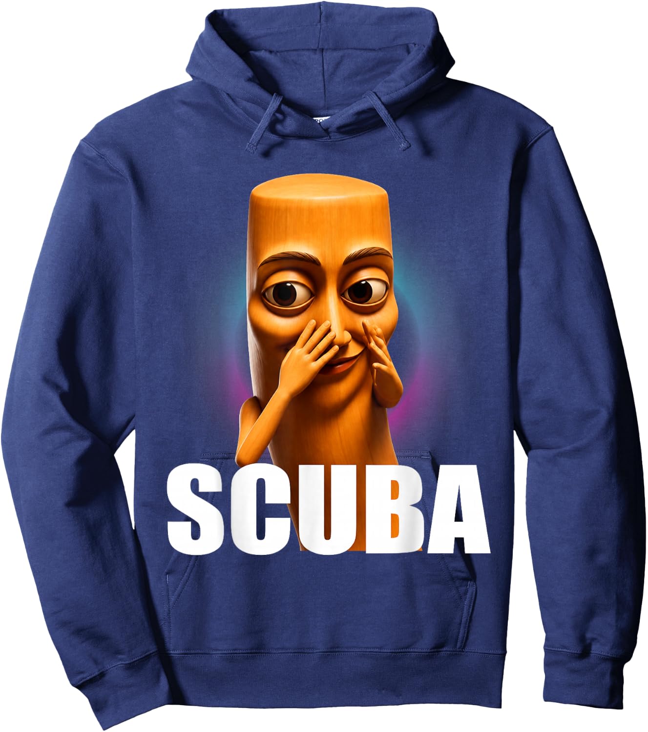 Scuba Tung Tung Sahur Dance Funny Brainrot Meme Hoodie - Hoodie | Navy