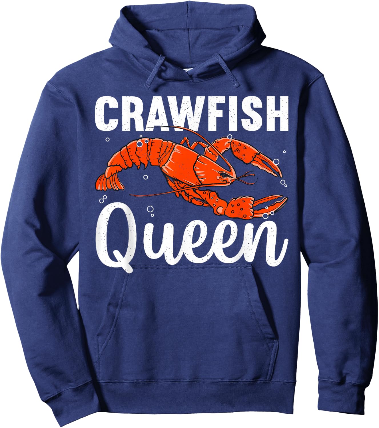Cool Crawfish Queen Girls Boil Lobster Chef Hoodie - Hoodie | Navy