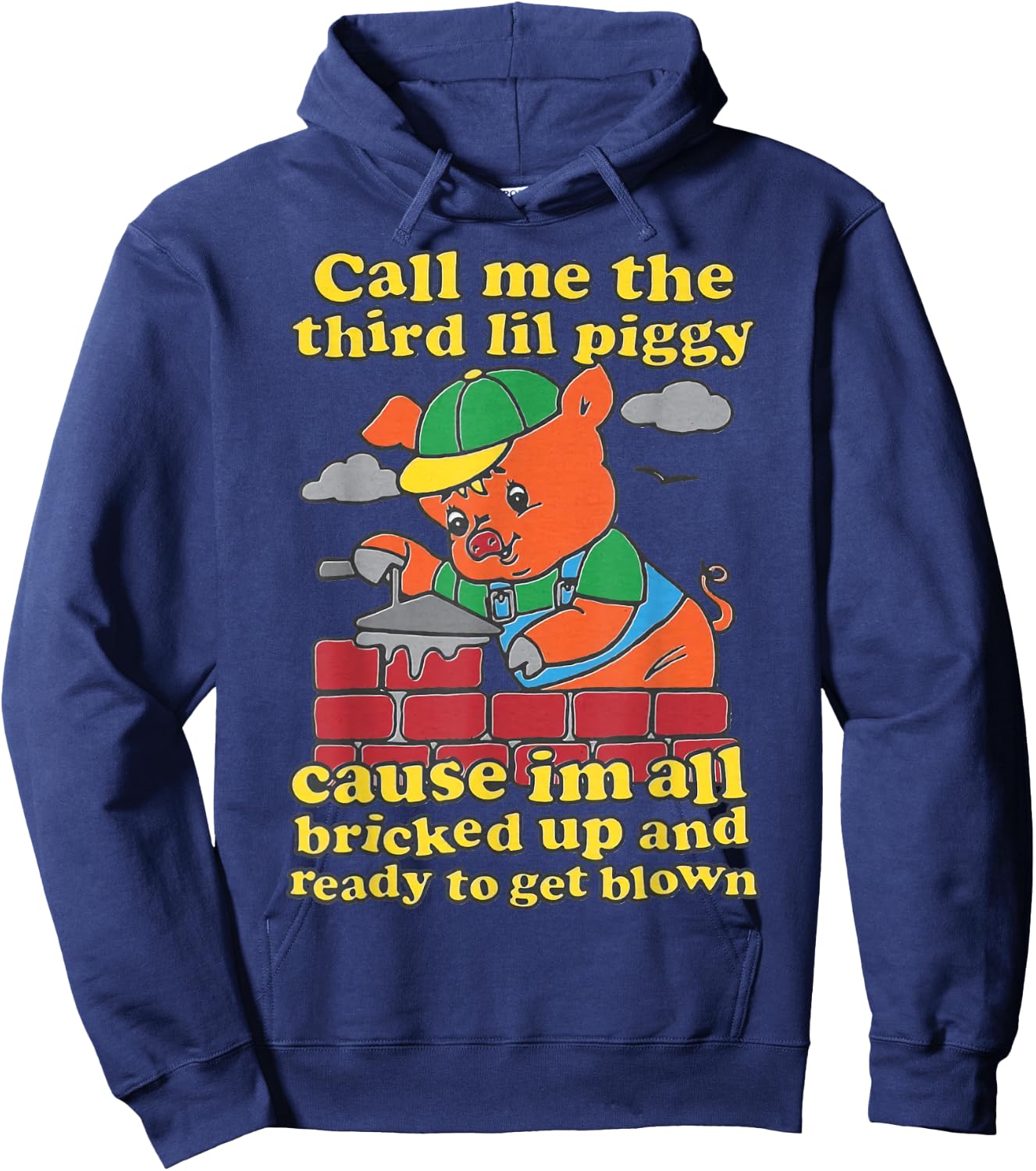 Call Me The Third Little Pig Hoodie - Hoodie | Navy