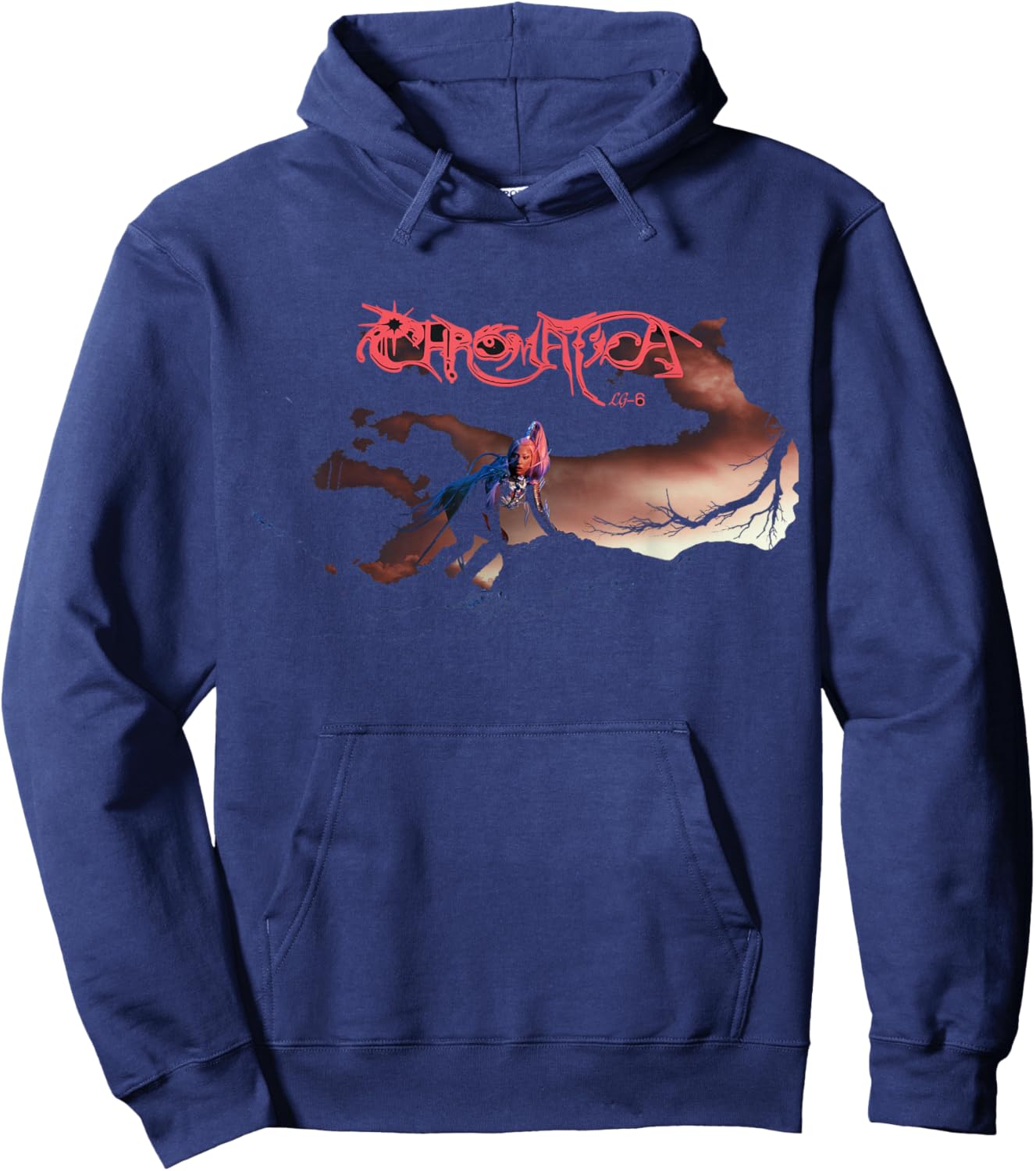 Official Lady Gaga Chromatica , black Hoodie - Hoodie | Navy