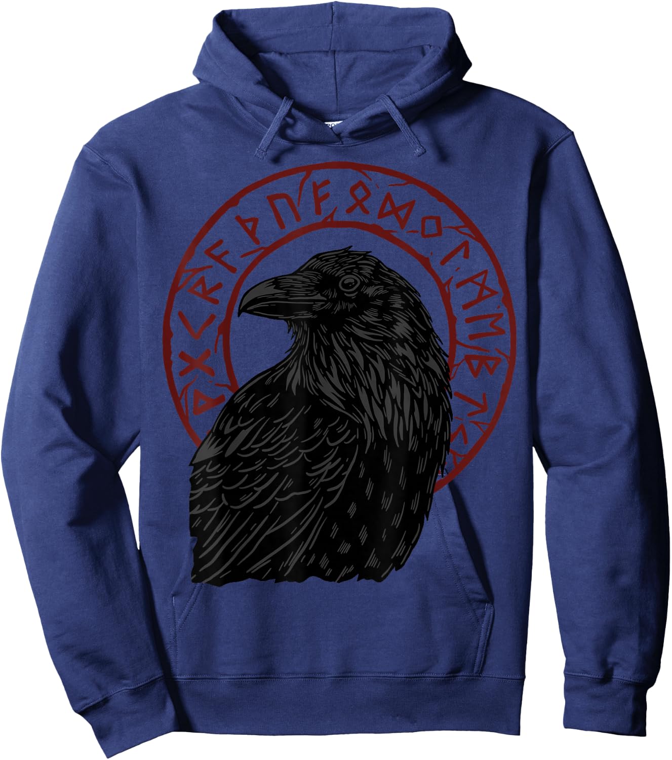 Ravens Viking Nordic Mythology Crows Hoodie - Hoodie | Navy