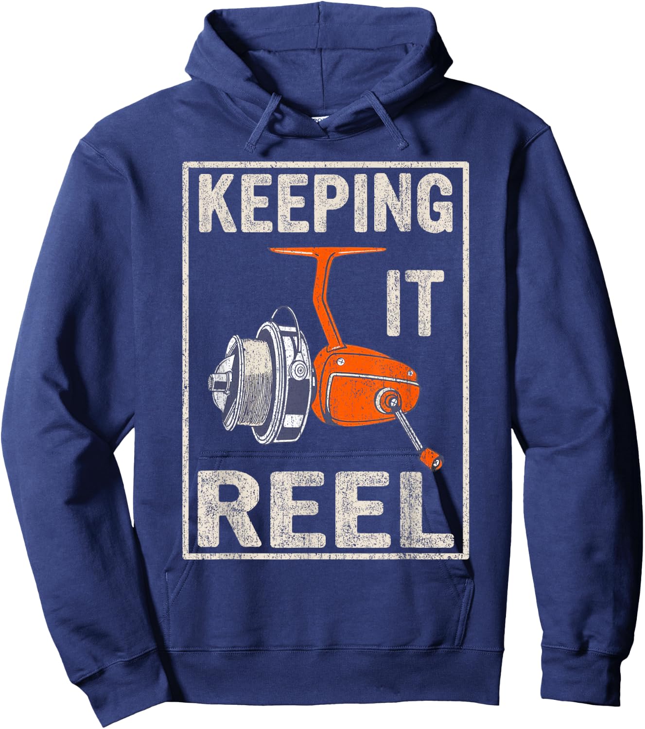 Keeping It Reel - Fishing Hoodie - Hoodie | Navy