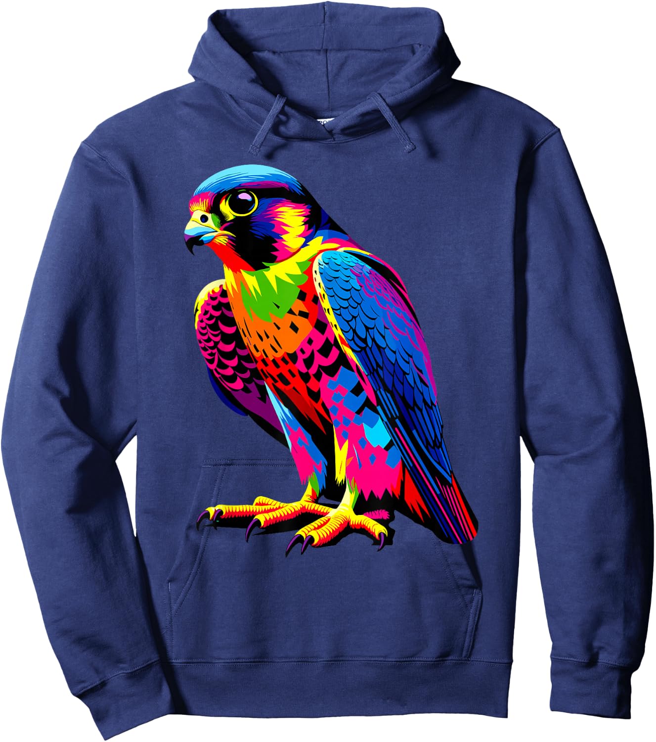 Colorful Pop Art Peregrine Falcon Peregrines Hoodie - Hoodie | Navy