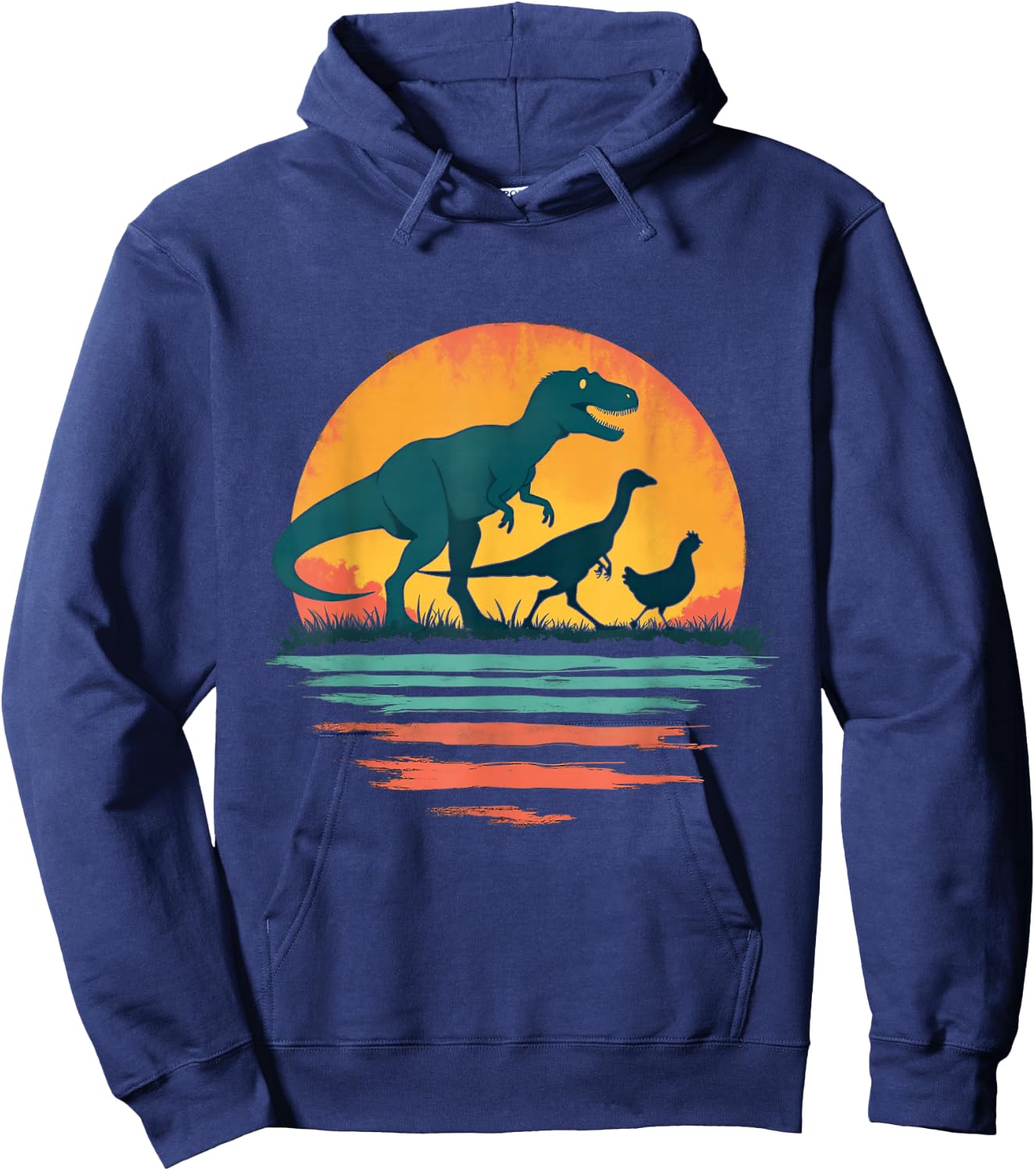 Dinosaur Evolution Hoodie - Hoodie | Navy