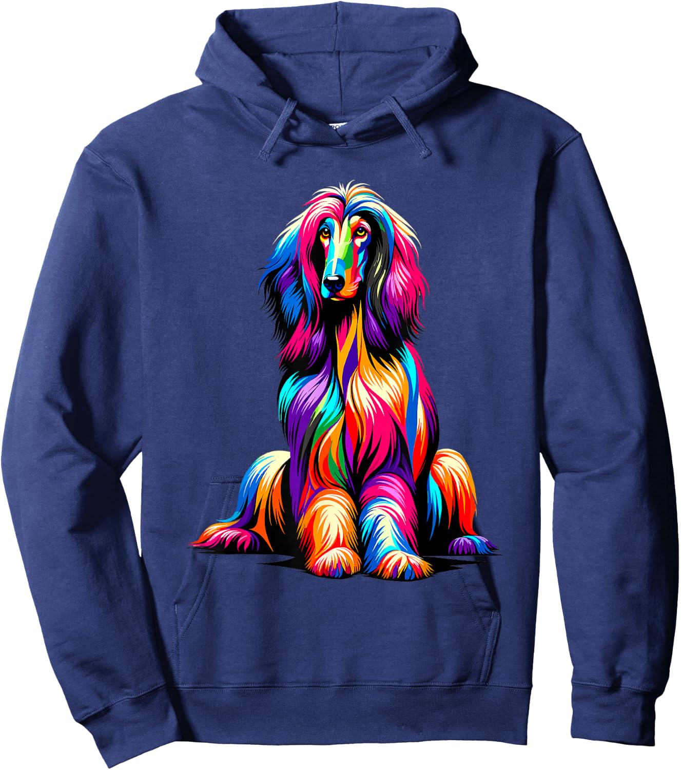 Afghan Hound Dog Hoodie - Hoodie | Navy