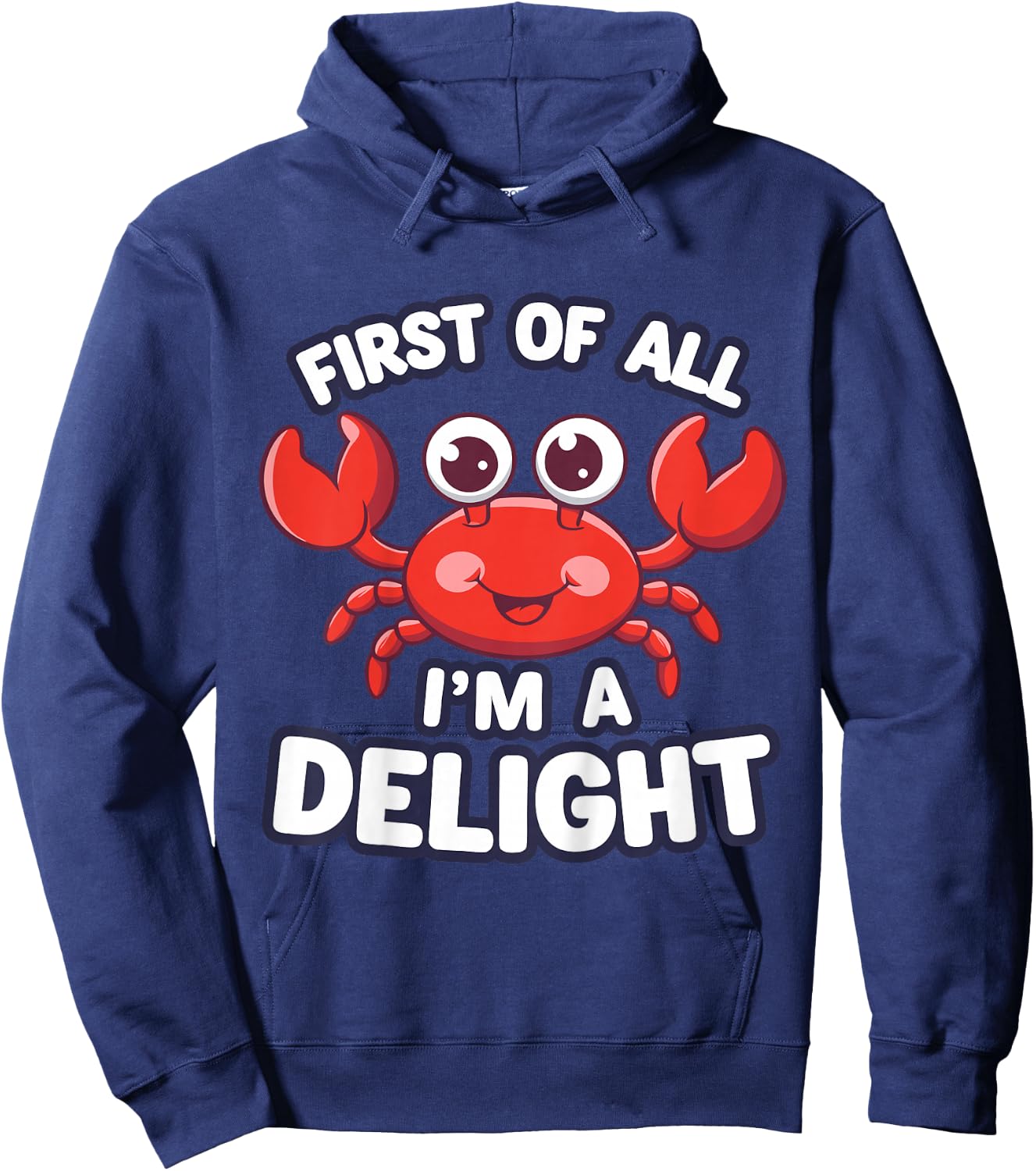 Hilarious Crab Kids Hoodie - Hoodie | Navy