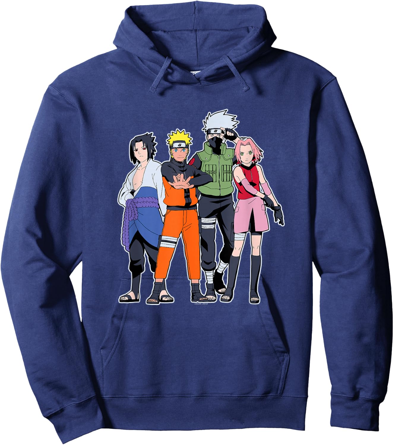 Naruto Shippuden Team 7 Group Anime Hoodie - Hoodie | Navy