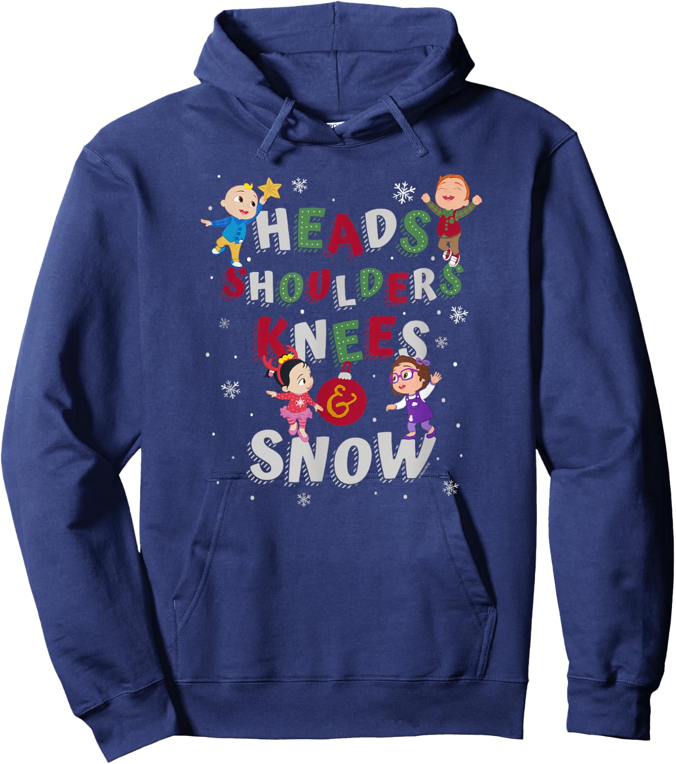 CoComelon Classic Christmas Knees and Snow Hoodie - Hoodie | Navy