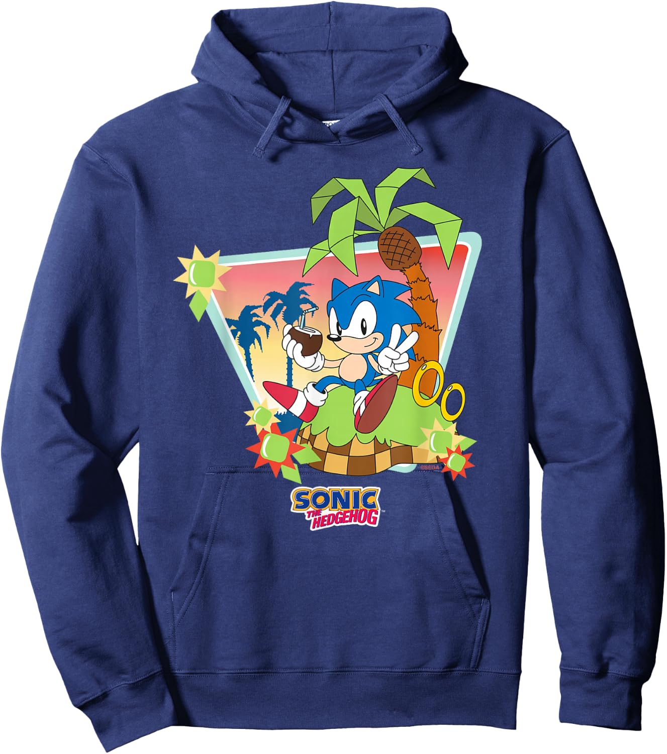 Sonic the Hedgehog - Chillaxin' Sonic Hoodie - Hoodie | Navy