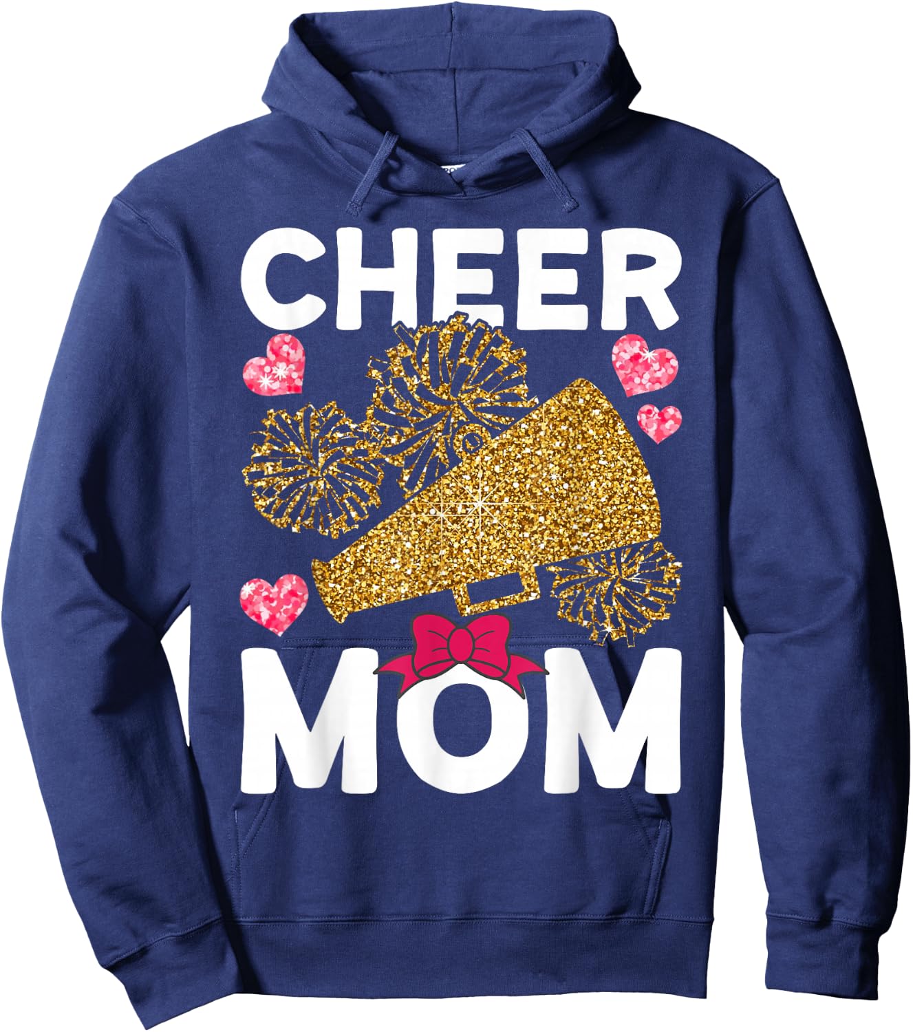Funny Cheerleading Mom Cheer Mom Hoodie - Hoodie | Navy