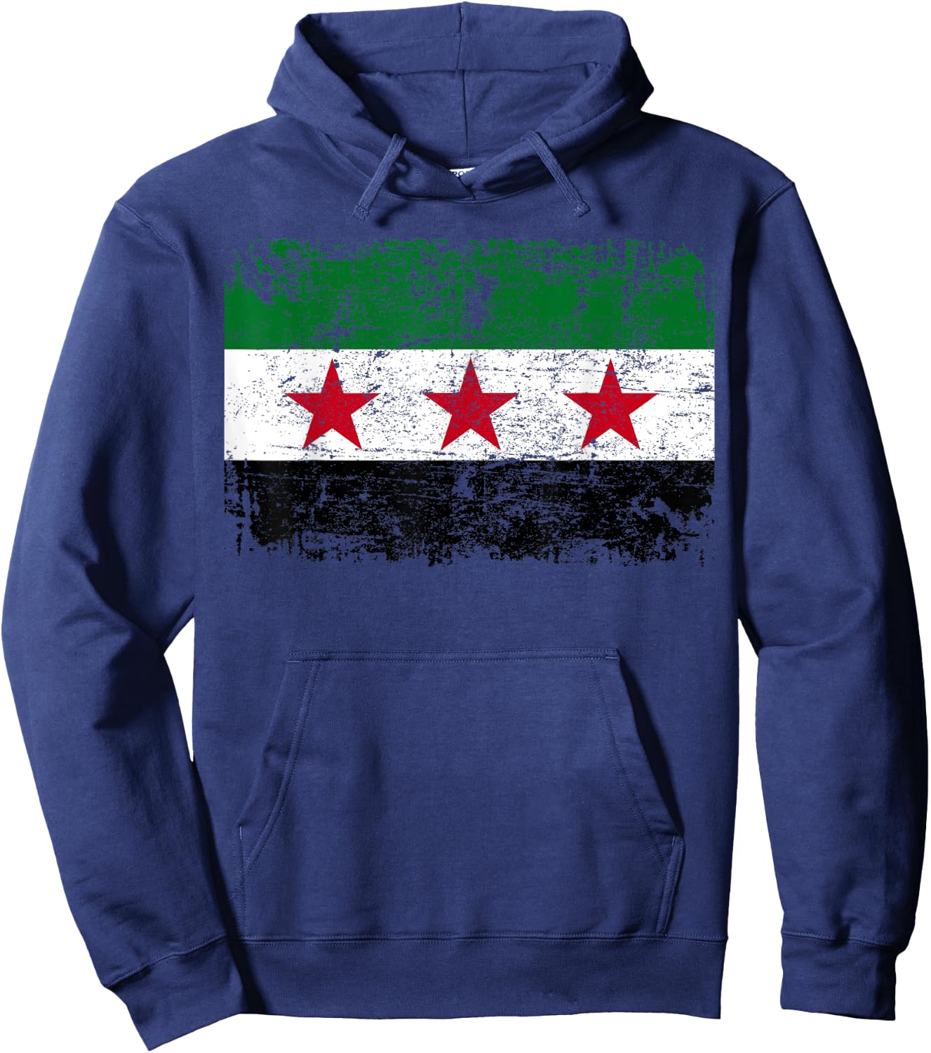 SYRIA Flag Vintage | Men Women Kids | SYRIA Hoodie - Hoodie | Navy