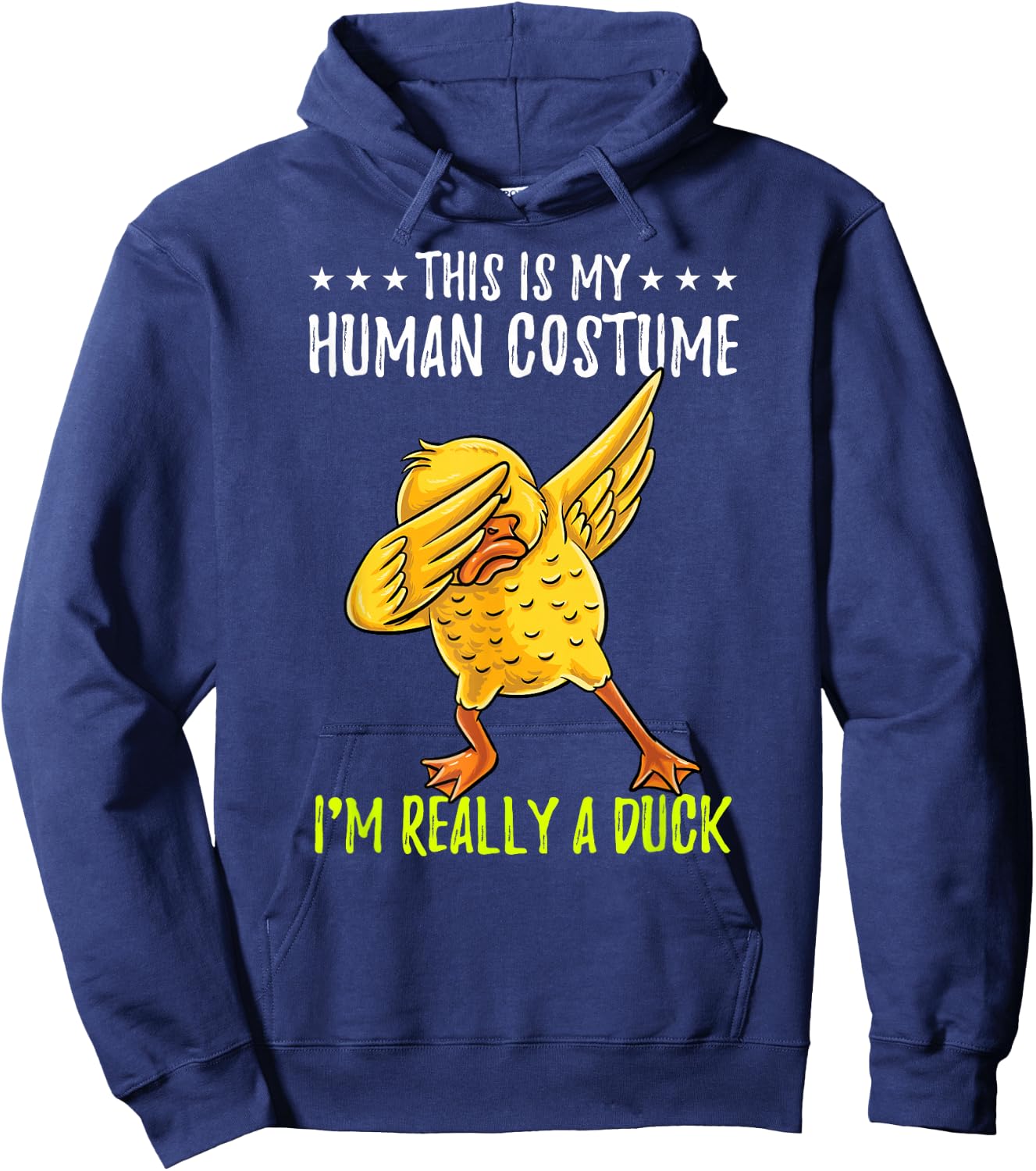 This Is My Human Costume Duck Halloween Hoodie - Hoodie | Navy