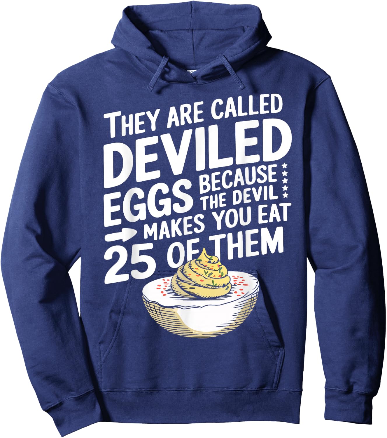 Funny Deviled Eggs Hoodie - Hoodie | Navy
