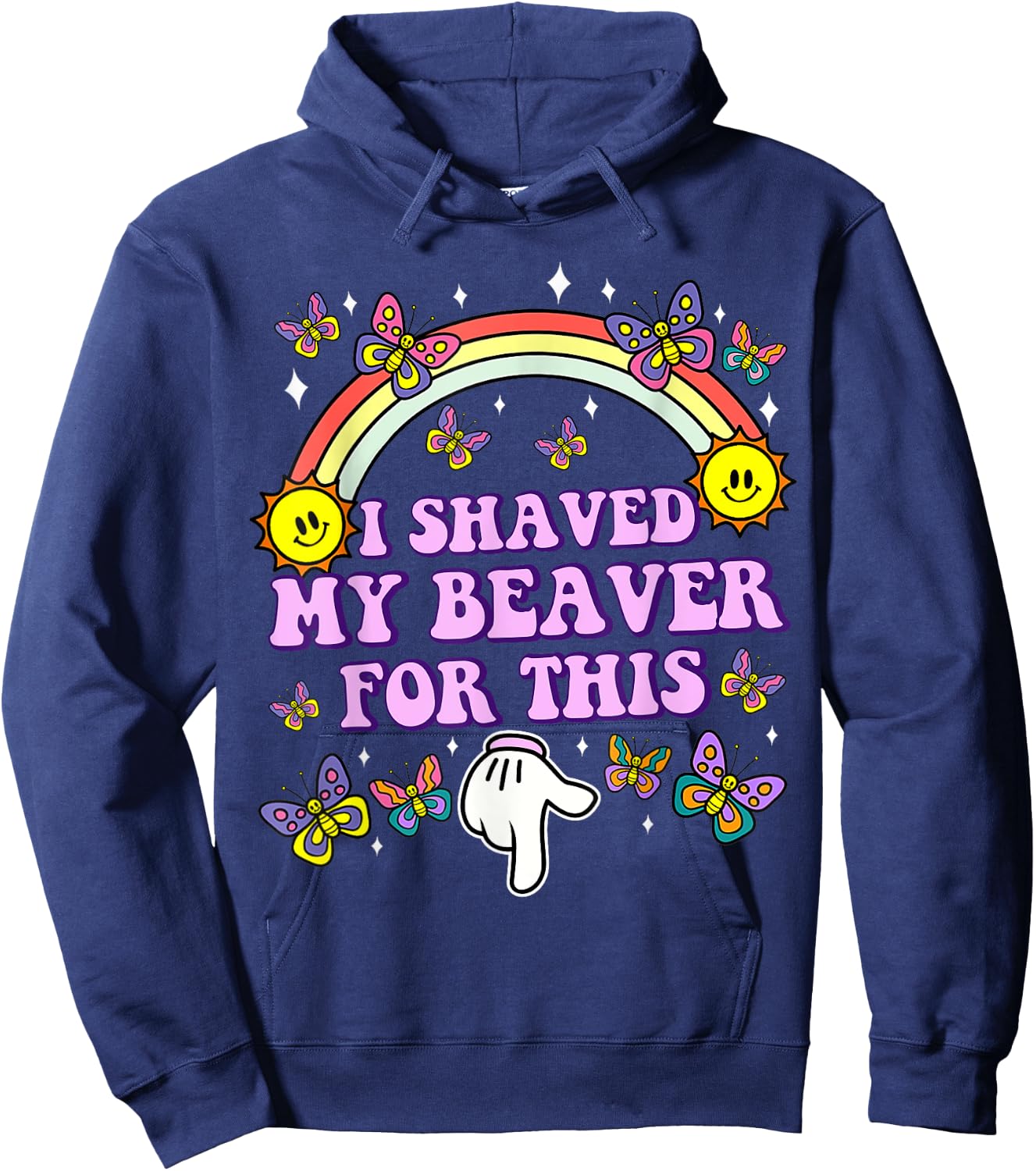 Adult Humor Hoodie - Hoodie | Navy