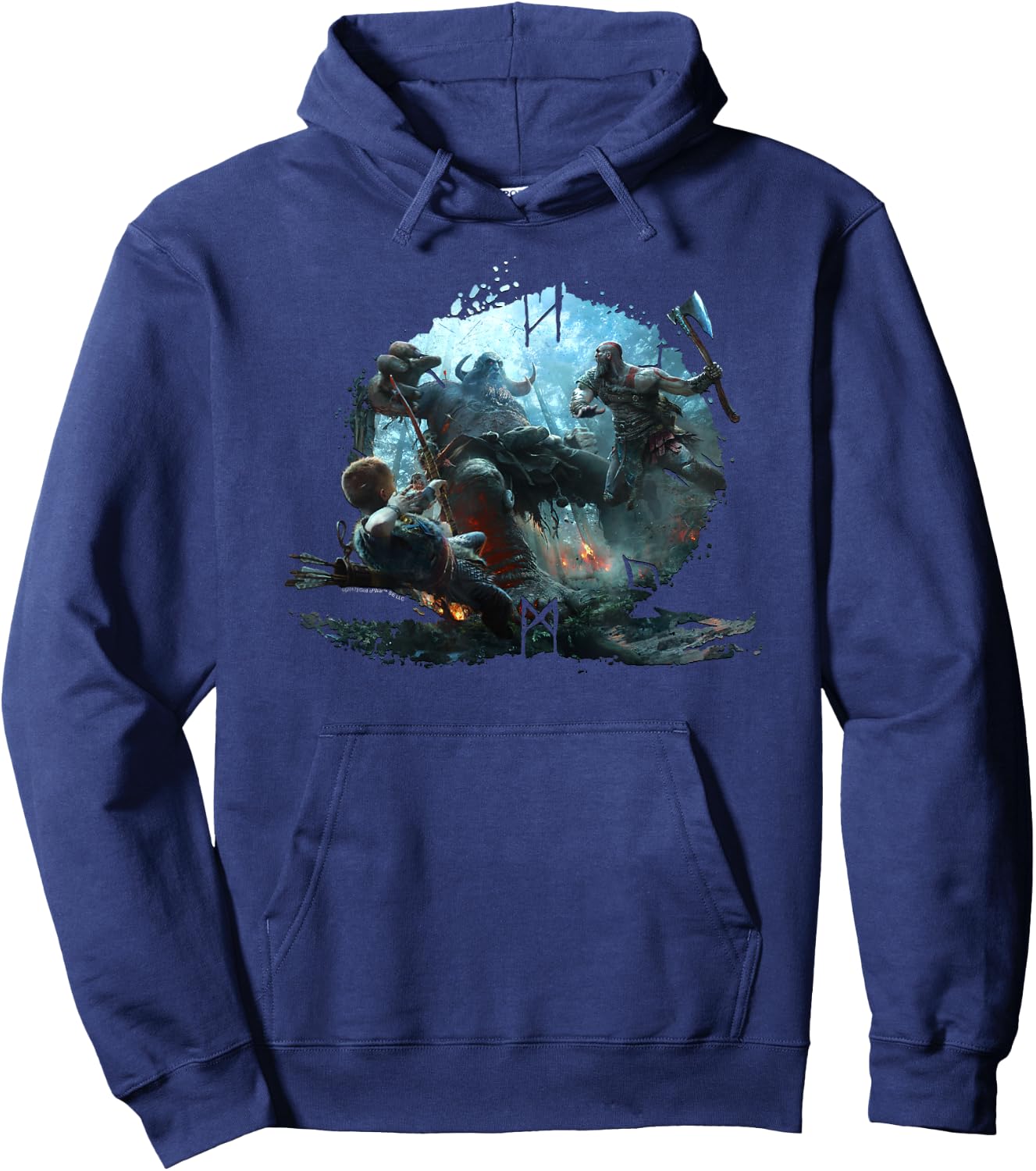 God of War Troll Hunters Hoodie - Hoodie | Navy