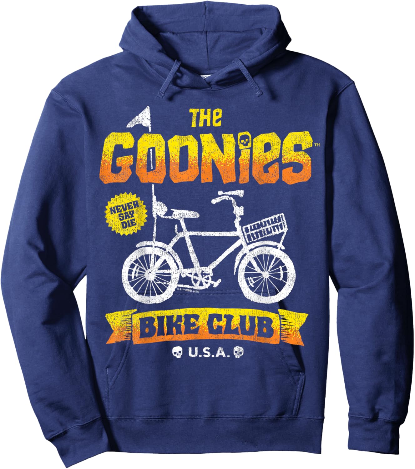 The Goonies - Bike Club Never Say Die USA Hoodie - Hoodie | Navy