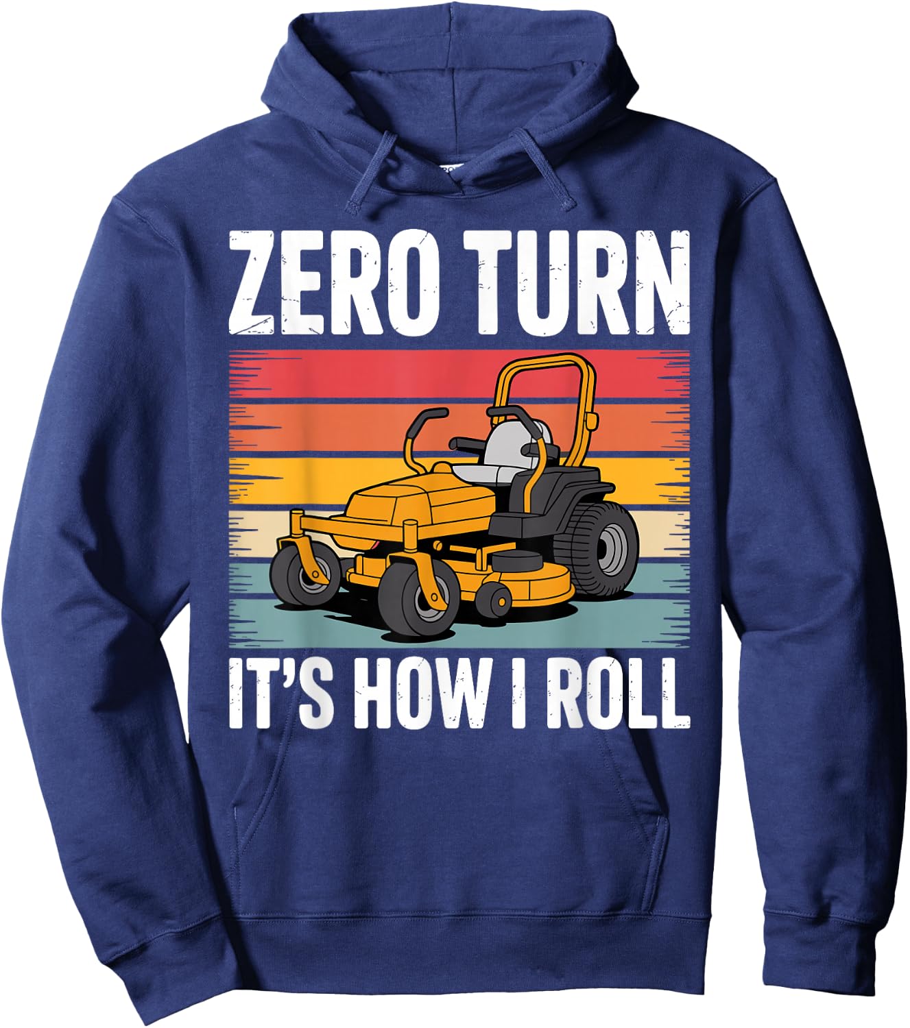 Zero Turn Mower Art Women Lawn Mower Zero Turn Hoodie - Hoodie | Navy