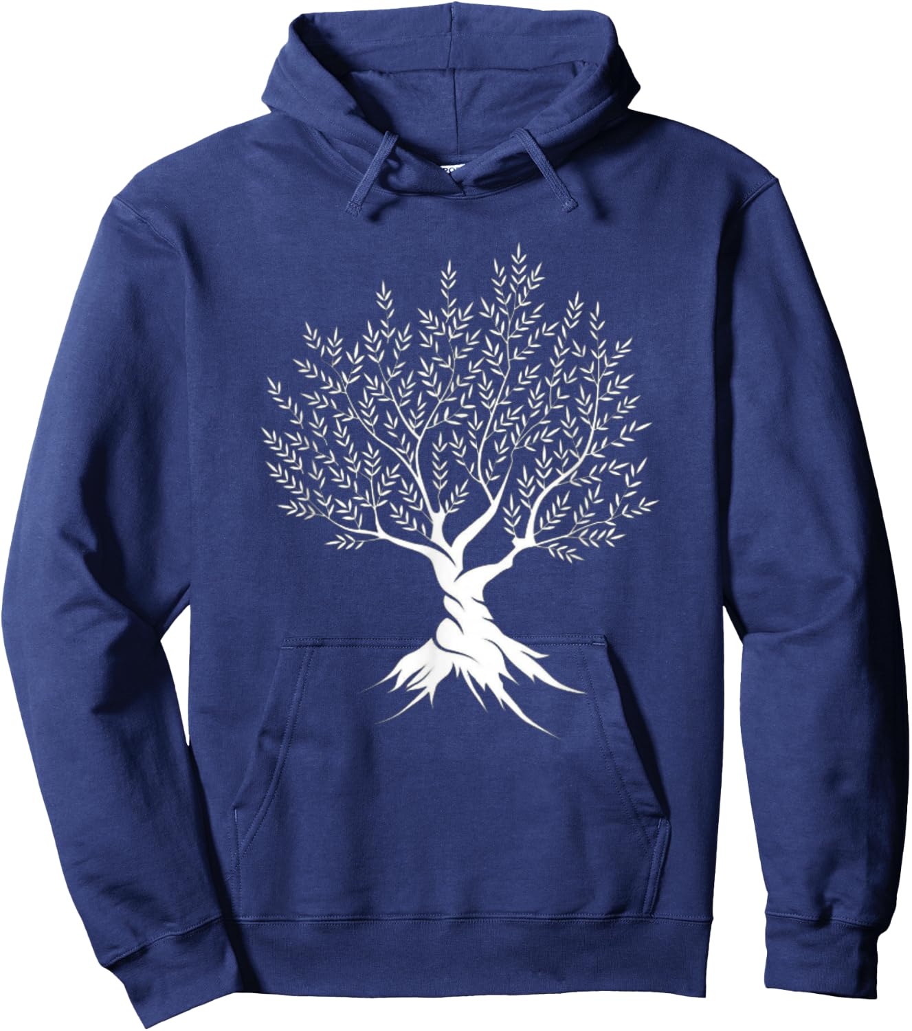 Olive Tree Vintage Mediterranean Nature Graphic Hoodie - Hoodie | Navy