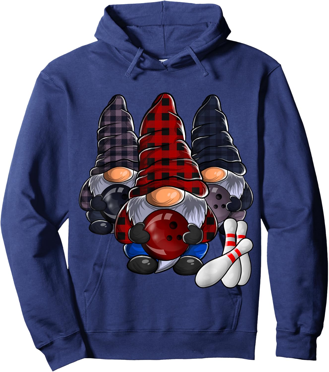 Funny Gnome Bowling Hoodie - Hoodie | Navy