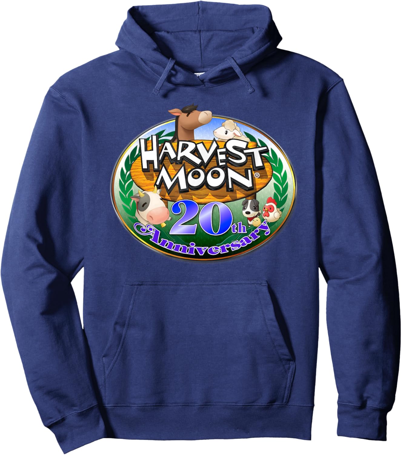 Official Harvest Moon 20th Anniversary Hoodie - Hoodie | Navy