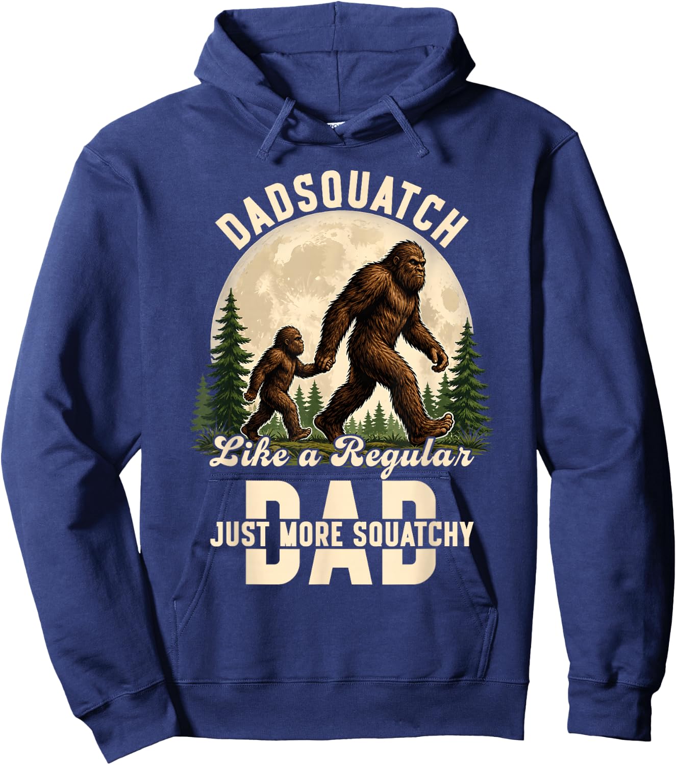 Like Regular Dad Squatchy Fathers Day Hoodie - Hoodie | Navy