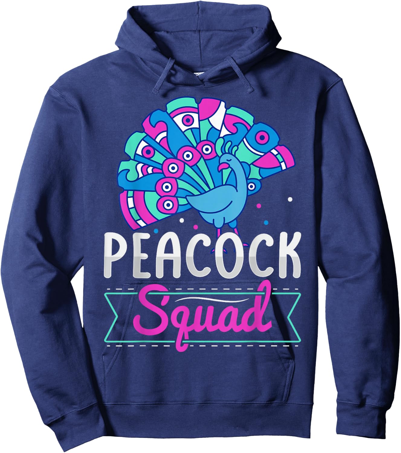 Peacock Squad Design for a Peacock expert Hoodie - Hoodie | Navy