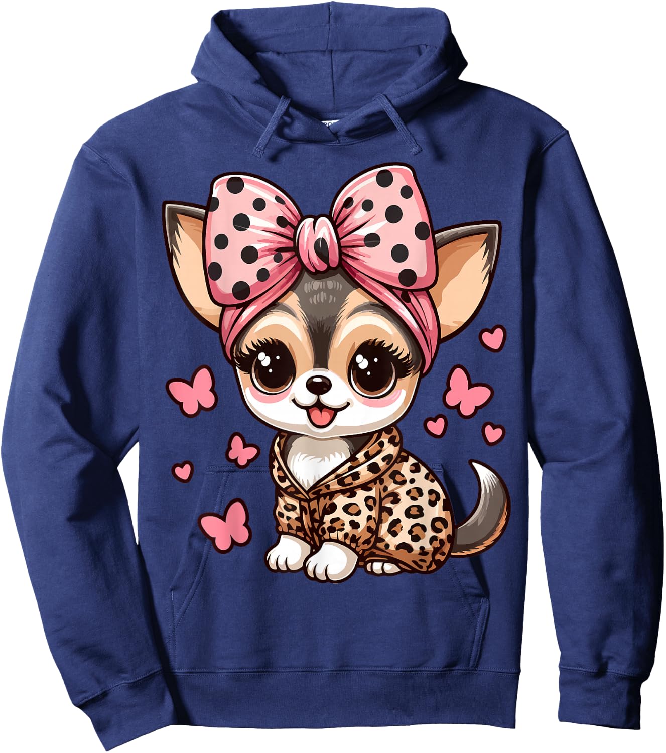 I love my Chihuahua | J'aime mon chihuahua Hoodie - Hoodie | Navy