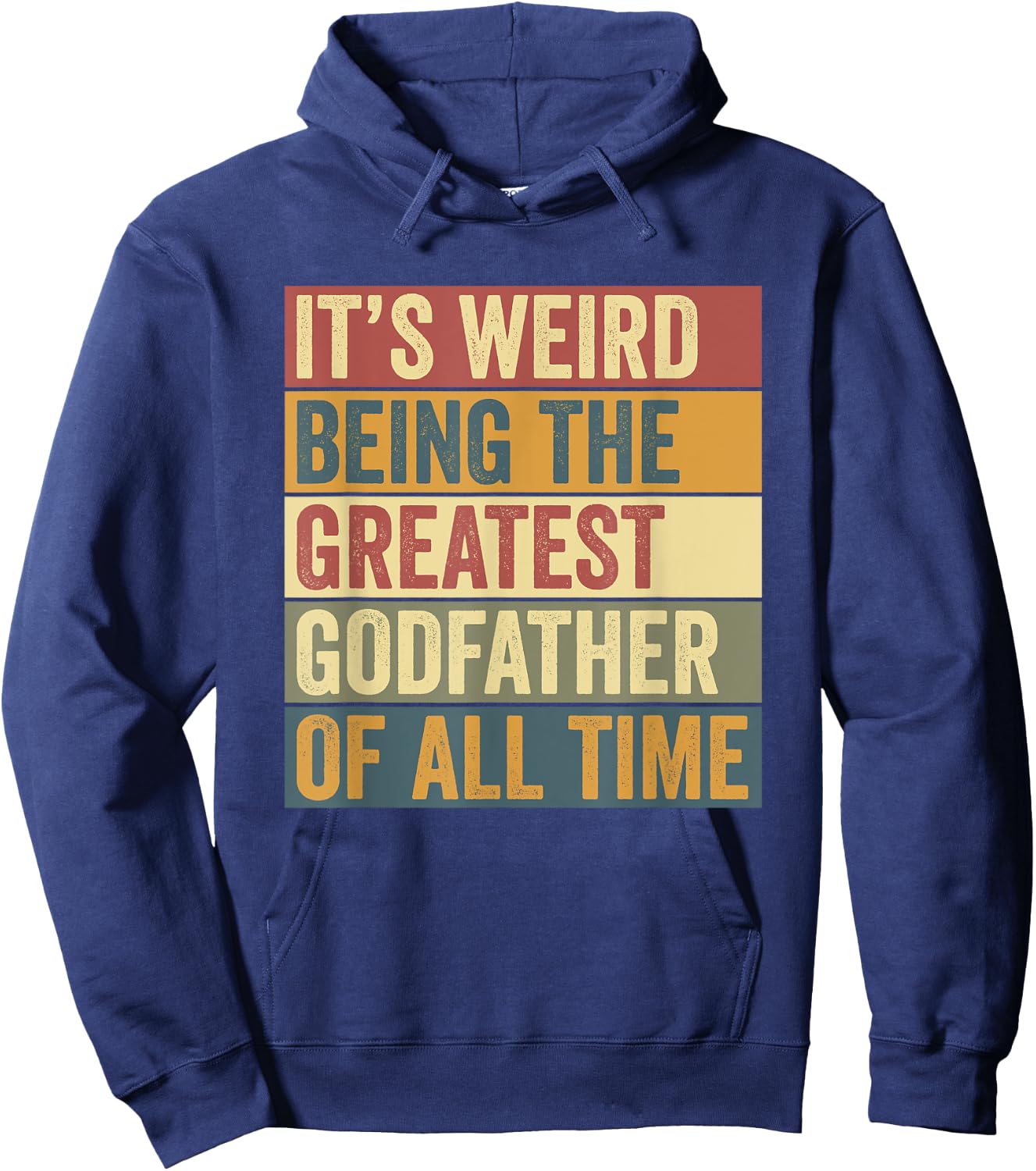 Greatest Godfather Funny Saying Hoodie - Hoodie | Navy