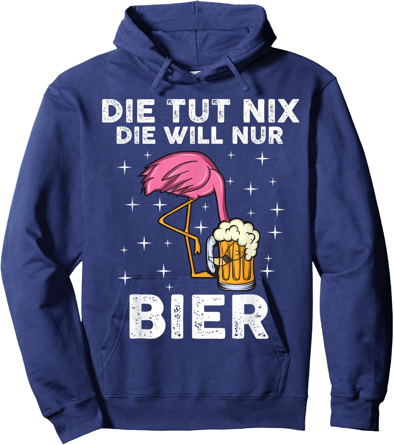 Die tut nix die will nur Bier | Flamingo Hoodie - Hoodie | Navy