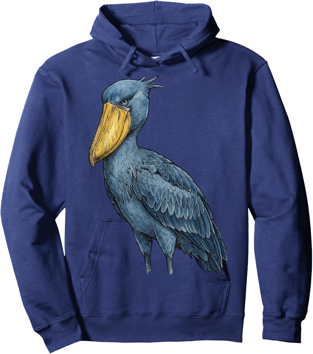 Shoebill Stork Illustration Hoodie - Hoodie | Navy