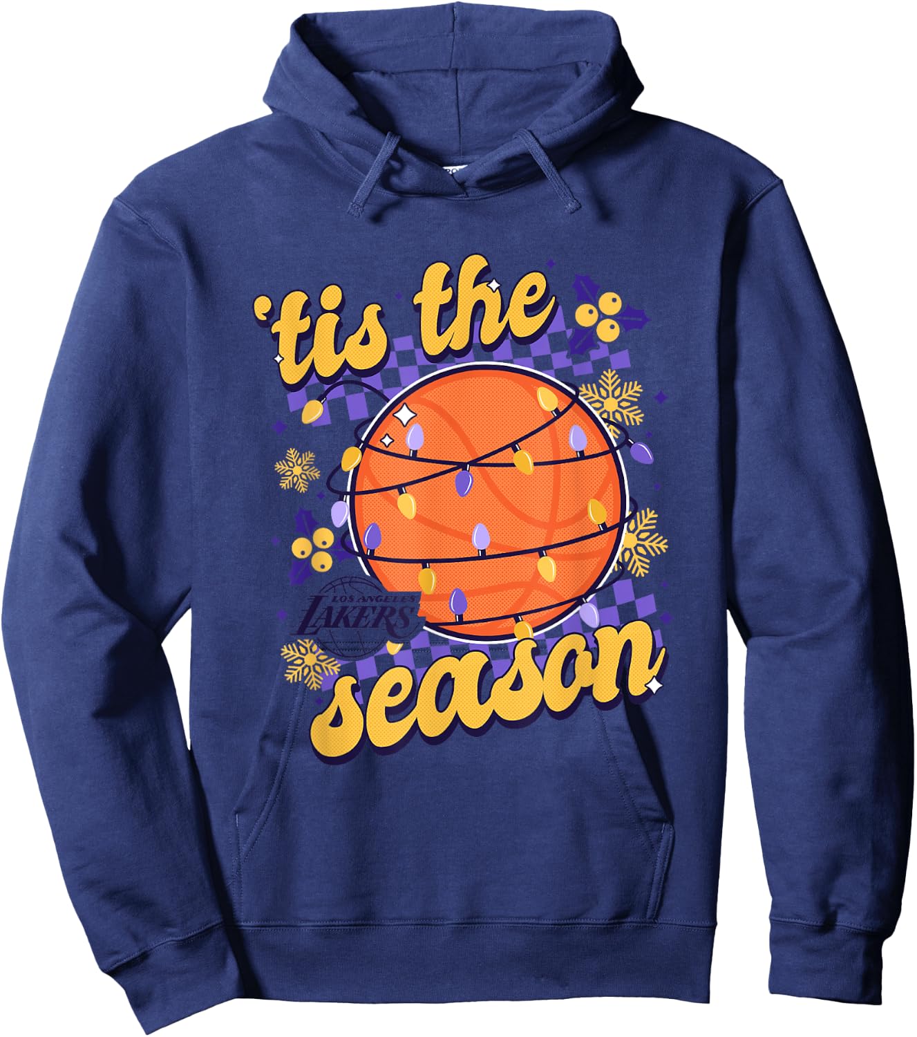 NBA Los Angeles Lakers Christmas Tis The Season Hoodie - Hoodie | Navy