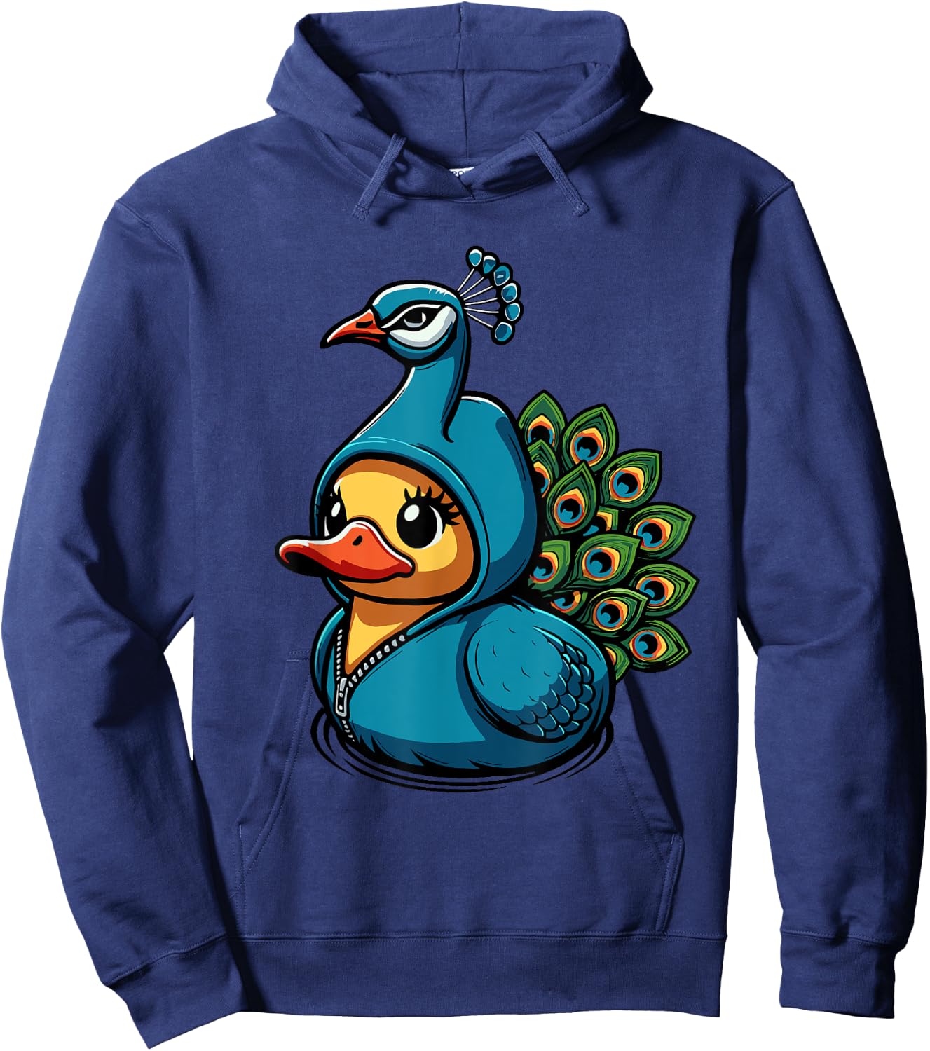 Peacock Duck Hoodie - Hoodie | Navy