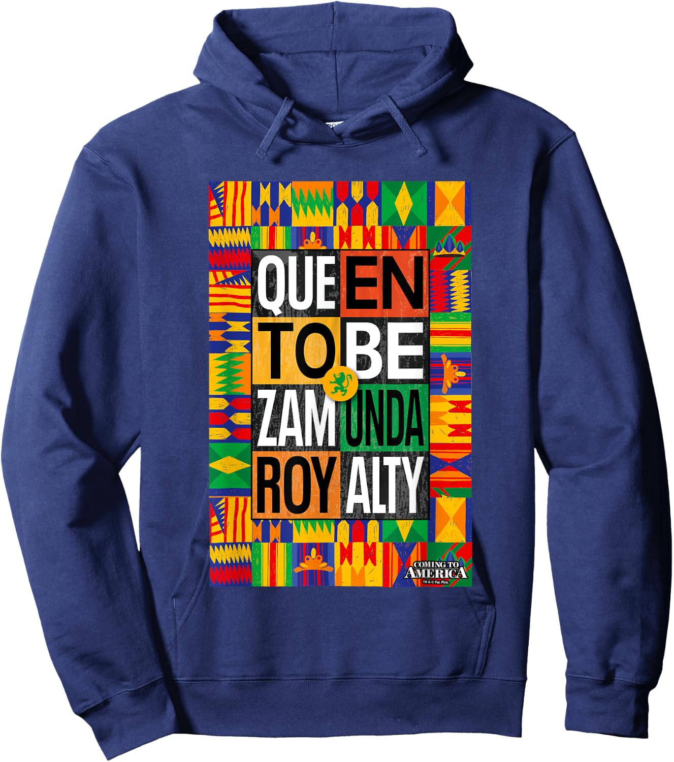 Coming To America Queen To Be Zamunda Royalty Hoodie - Hoodie | Navy