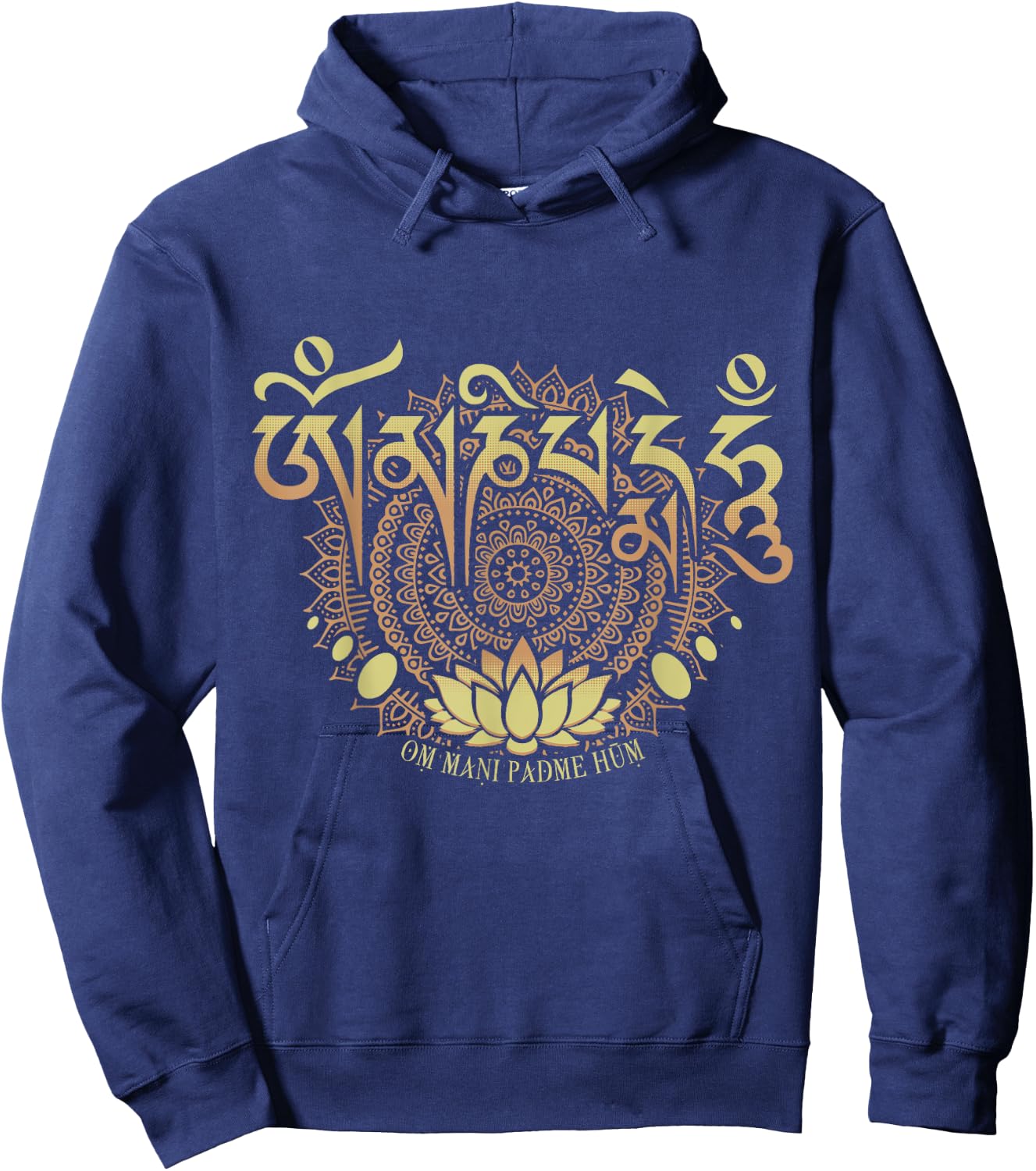 Om Mani Padme Hum Hoodie - Hoodie | Navy