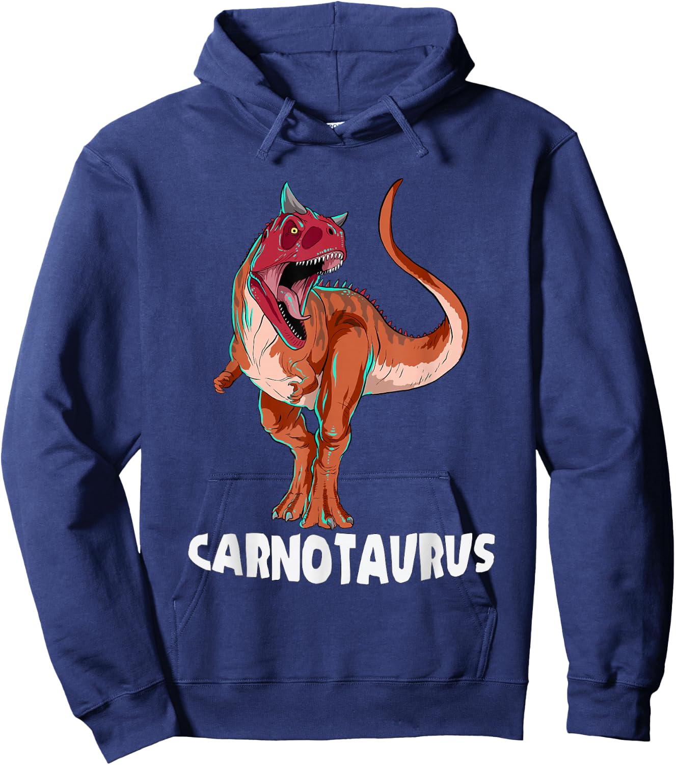 Carnotaurus Dinosaur Design Hoodie - Hoodie | Navy