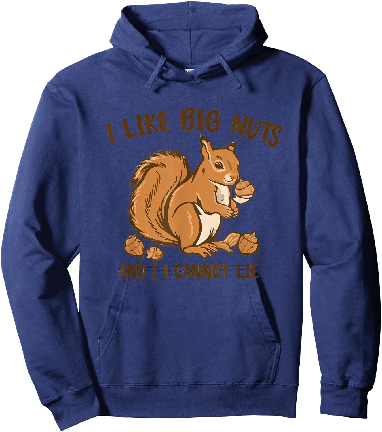 I LIKE BIG NUTS AND I CANNOT LIE Funny Hoodie - Hoodie | Navy