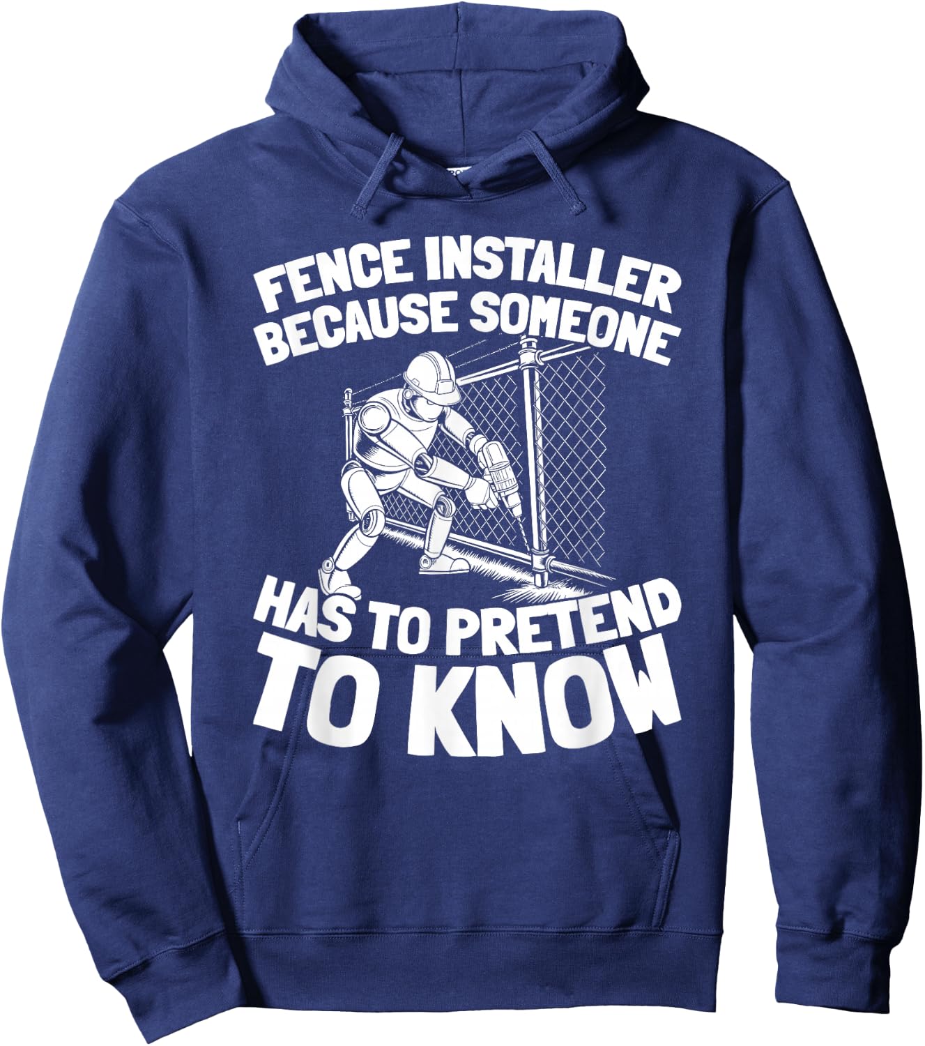 Barrier Fencing - Perimeter Fence Installer Hoodie - Hoodie | Navy