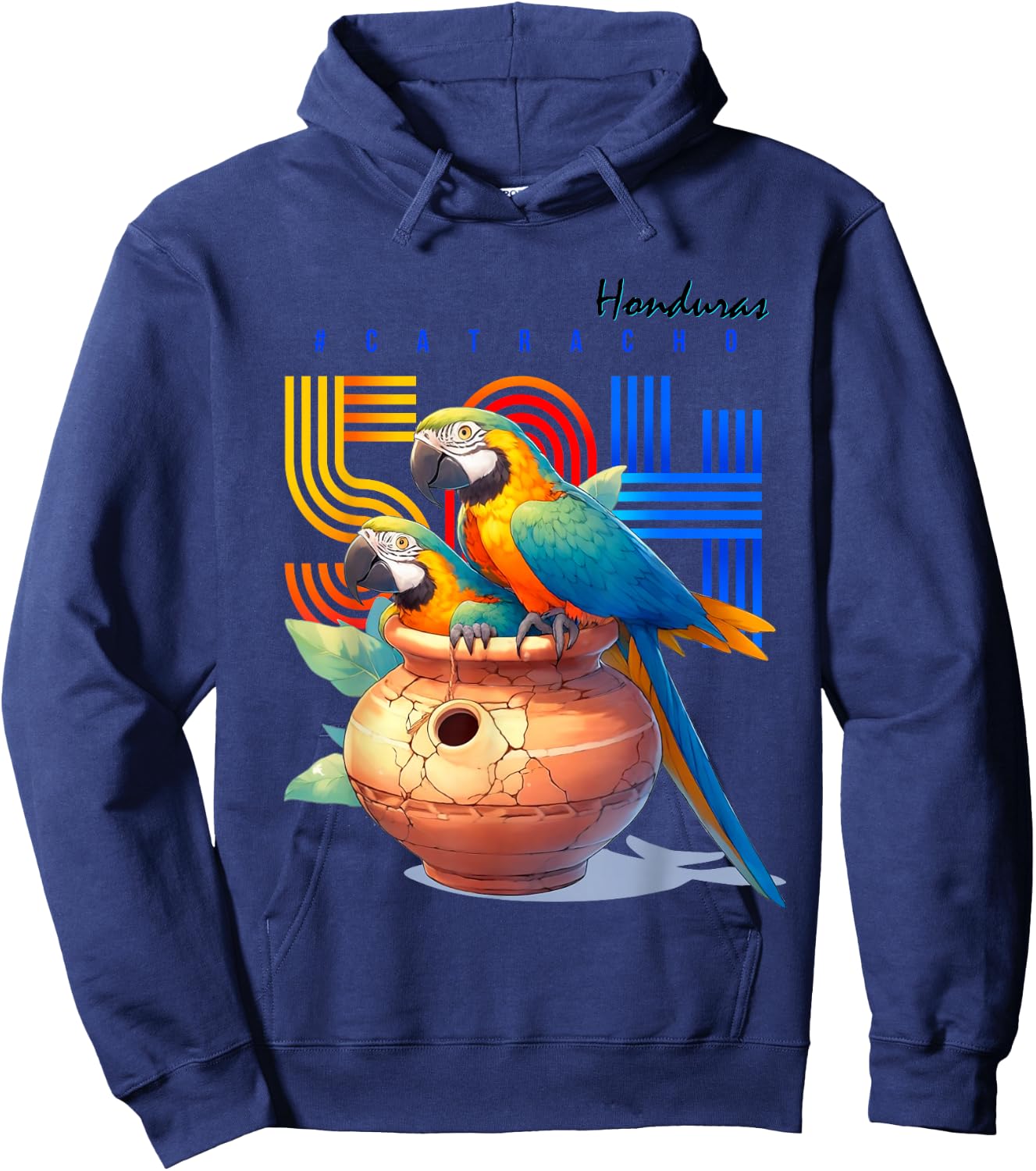 Honduras catracho 504 parrots Hoodie - Hoodie | Navy