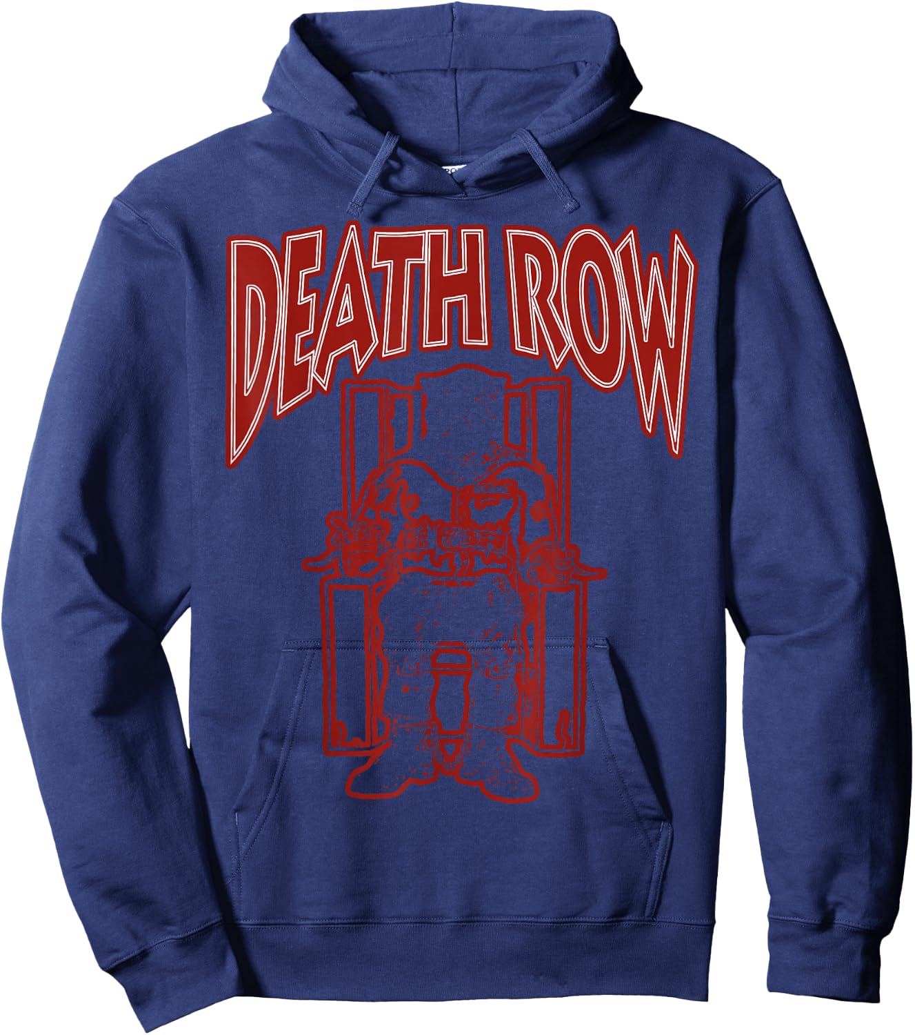 Offizielles Death Row Records Red Chair Logo Hoodie - Hoodie | Navy