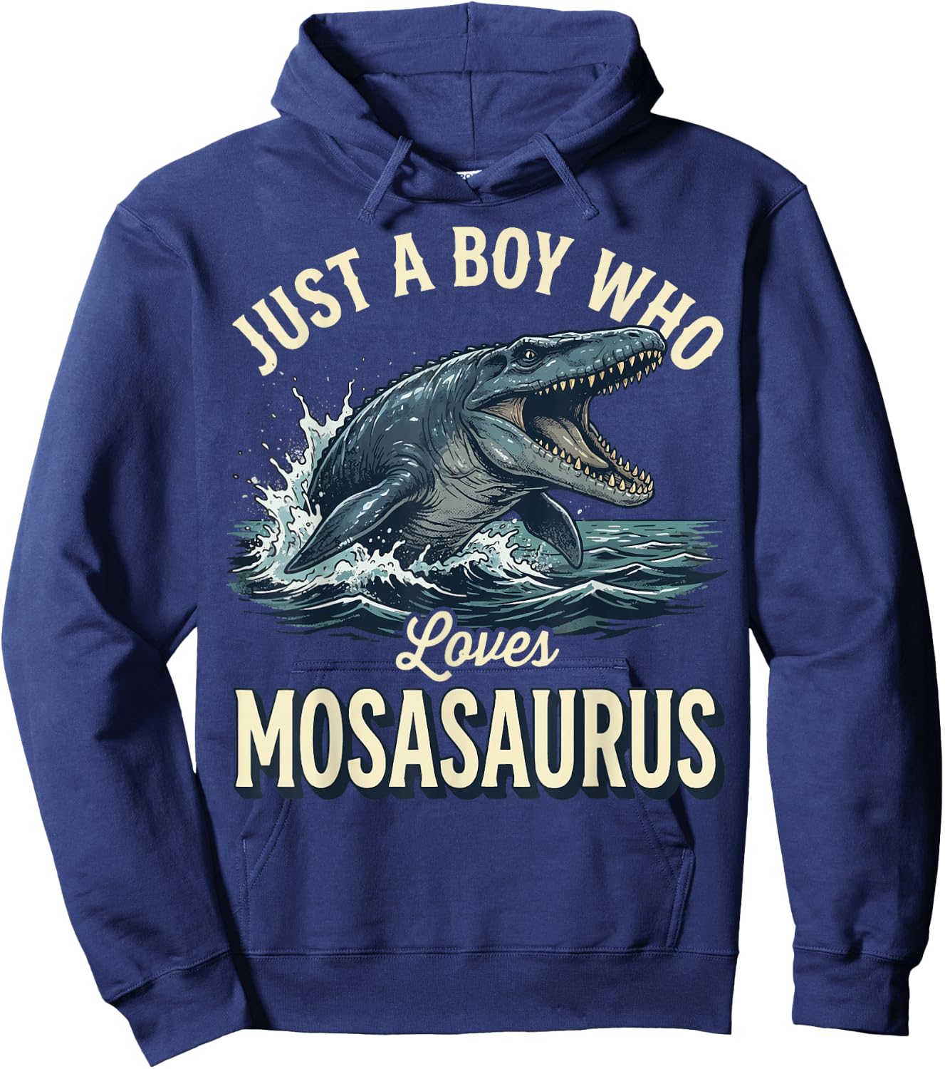 Just A Boy Who Loves Mosasaurus Hoodie - Hoodie | Navy