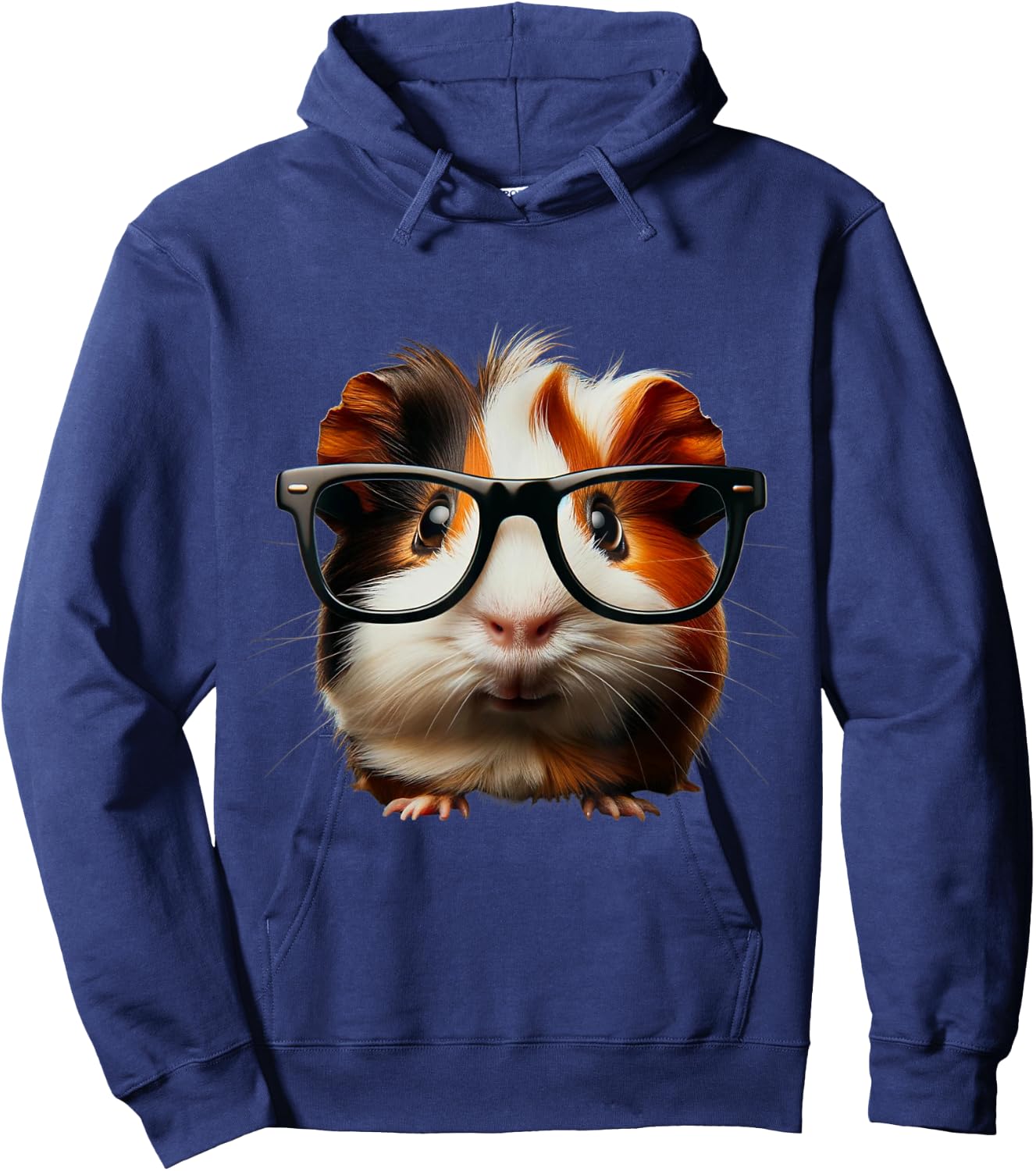 Niedliches Meerschweinchen mit Brillendesign Hoodie - Hoodie | Navy