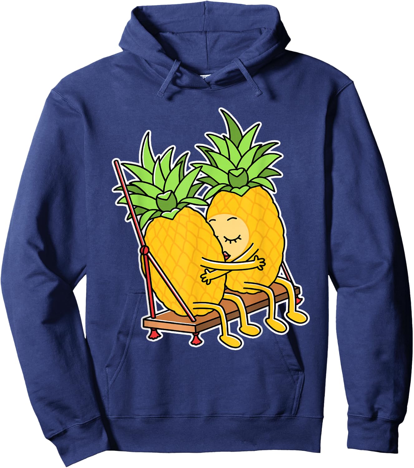Pineapple Swinging Hoodie - Hoodie | Navy