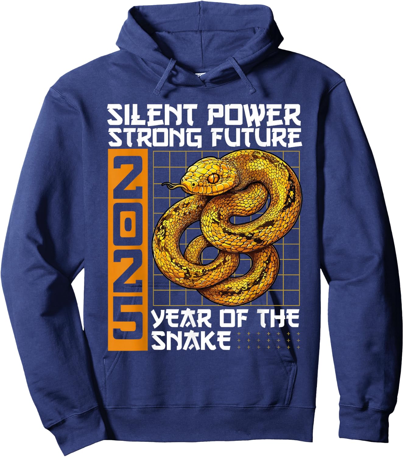 Year Of The Snake Chinese New Year 2025 Hoodie - Hoodie | Navy