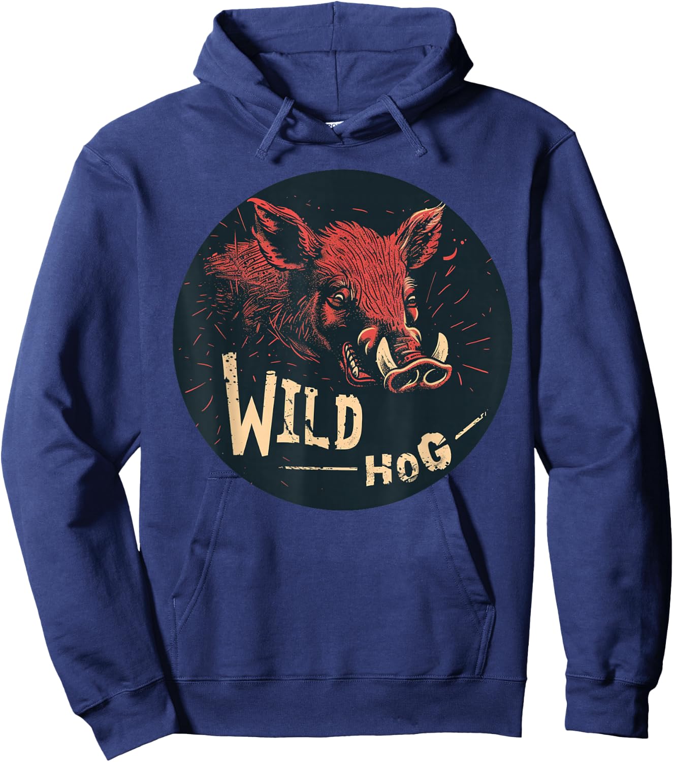 Nice looking Wild Hog Outfit for Boys and Girls Hoodie - Hoodie | Navy