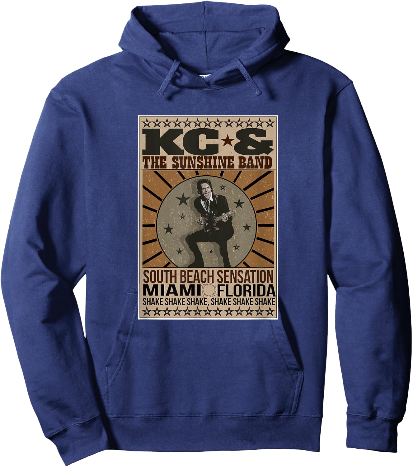 KC Hatch Print Vintage Hoodie - Hoodie | Navy