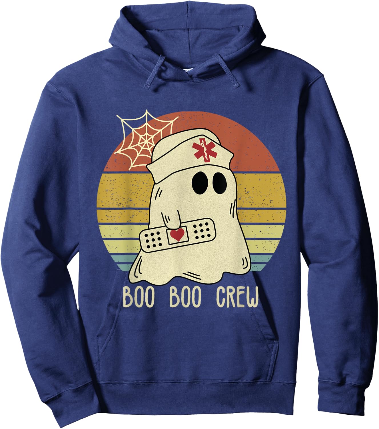 Boo Boo Crew Nurse Halloween Nurse Hoodie - Hoodie | Navy