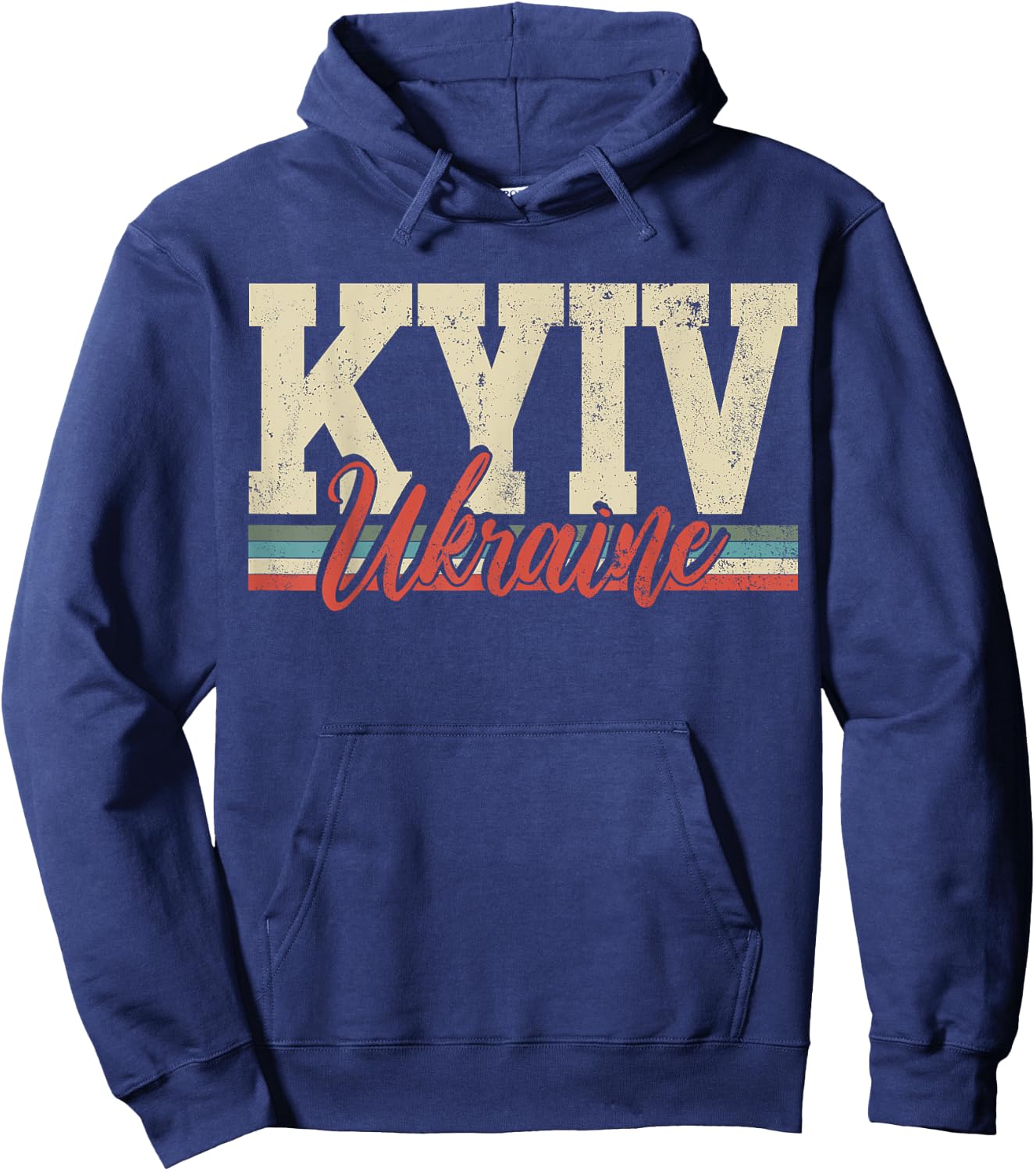 Kyiv Ukraine Travel Souvenir Retro Vintage Gift Hoodie - Hoodie | Navy