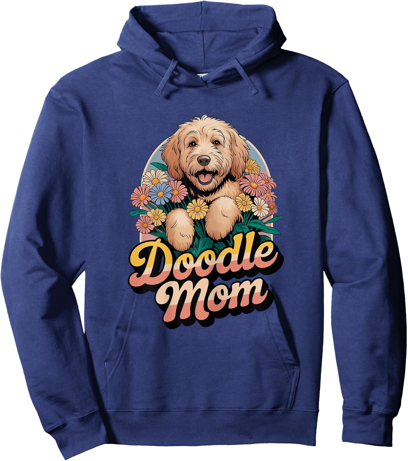 Doodle Mom Goldendoodle Dog Funny Hoodie - Hoodie | Navy